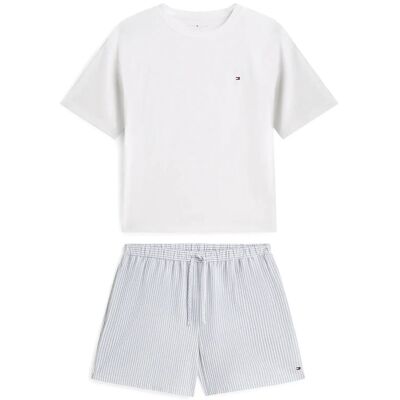 Tommy Hilfiger Jersey Tee Seersucker Short Set S White S Tommy Hilfiger Jersey Tee Seersucker Short Set S White S