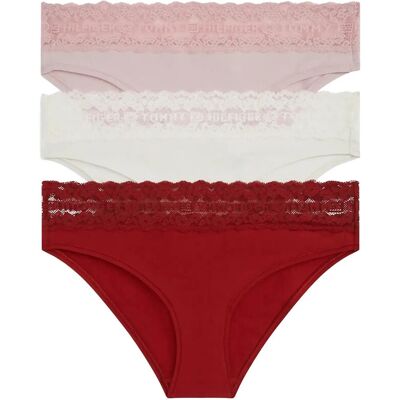 Tommy Hilfiger 3 Pack Bikini XS Pink XS Tommy Hilfiger 3 Pack Bikini XS Pink XS