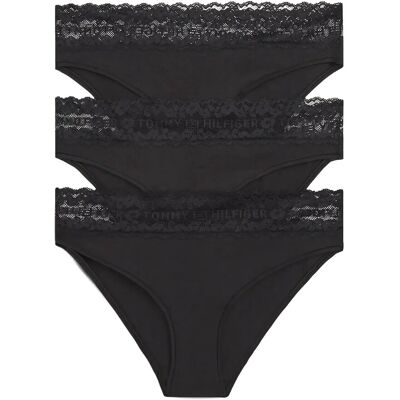 Tommy Hilfiger 3 Pack Bikini XS Black XS Tommy Hilfiger 3 Pack Bikini XS Black XS