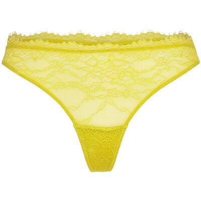 Understatement Underwear Lace Thong XL Yellow XL Understatement Underwear Lace Thong XL Yellow XL