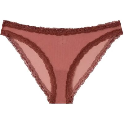 Understatement Underwear Mesh Lace Trim Bikini Briefs XXL Red XXL Understatement Underwear Mesh Lace Trim Bikini Briefs XXL Red XXL