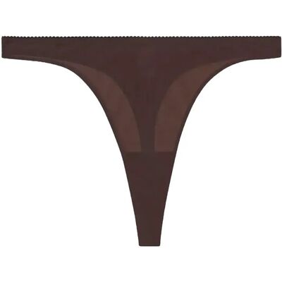 Understatement Underwear Mesh Thong XS Brown XS Understatement Underwear Mesh Thong XS Brown XS