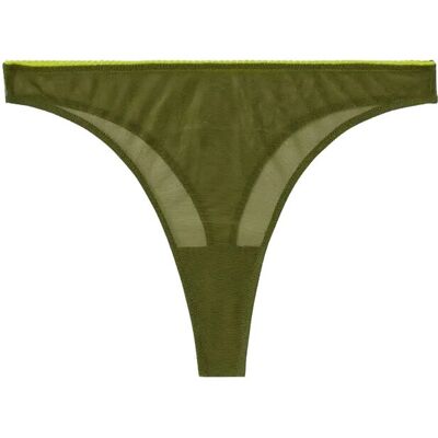 Understatement Underwear Mesh Thong XS Green XS Understatement Underwear Mesh Thong XS Green XS