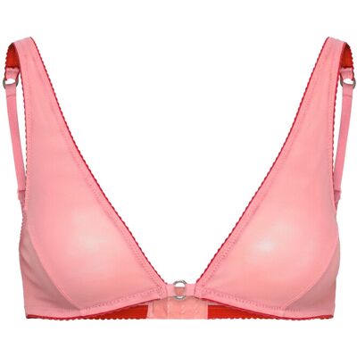 Understatement Underwear Mesh Ring Plunge Bralette XXL Pink XXL Understatement Underwear Mesh Ring Plunge Bralette XXL Pink XXL