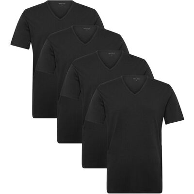 Garmin 4-Pack Men Bamboo V-Neck Undershirt M Black M Garmin 4-Pack Men Bamboo V-Neck Undershirt M Black M