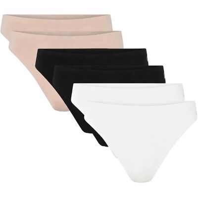 Garmin 6-Pack Women Bamboo String Brief L Patterned L Garmin 6-Pack Women Bamboo String Brief L Patterned L