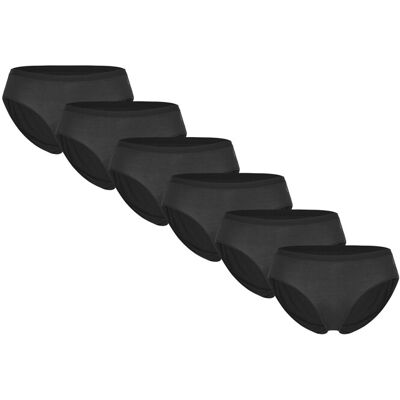Garmin 6-Pack Women Bamboo Bikini Brief M Black M Garmin 6-Pack Women Bamboo Bikini Brief M Black M