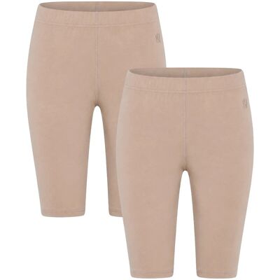 Garmin 2-Pack Women Bamboo Short Leggings L Beige L Garmin 2-Pack Women Bamboo Short Leggings L Beige L