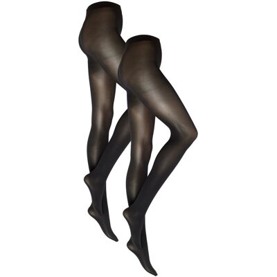 Vero Moda Vmlove Tights - 40 Den 2-Pack Noos S/M Black S/M Vero Moda Vmlove Tights - 40 Den 2-Pack Noos S/M Black S/M