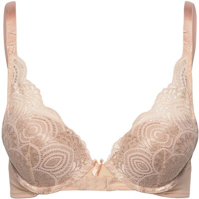 WONDERBRA Glamour Refined Triangle Bra E x 75 Beige E x 75 WONDERBRA Glamour Refined Triangle Bra E x 75 Beige E x 75