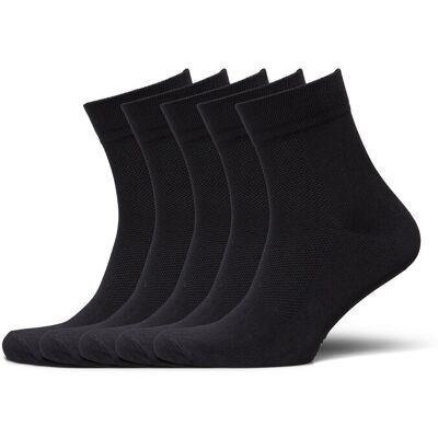ZEBDIA 5-Pk Basic Running Socks 43-46 Black 43-46 ZEBDIA 5-Pk Basic Running Socks 43-46 Black 43-46