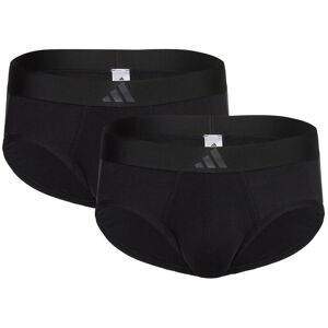 adidas Underwear Low Rise Brief (2Pk) - Active Flex Cotton 3 Stripes XXL Black XXL adidas Underwear Low Rise Brief (2Pk) - Active Flex Cotton 3 Stripes XXL Black XXL