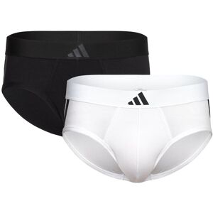 adidas Underwear Low Rise Brief (2Pk) - Active Flex Cotton 3 Stripes XXL White XXL adidas Underwear Low Rise Brief (2Pk) - Active Flex Cotton 3 Stripes XXL White XXL