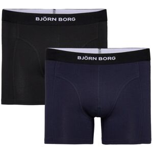 Björn Borg Premium Cotton Stretch Boxer 2P XS Black XS Björn Borg Premium Cotton Stretch Boxer 2P XS Black XS