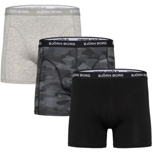 Björn Borg Cotton Stretch Boxer 3P M Grey M Björn Borg Cotton Stretch Boxer 3P M Grey M