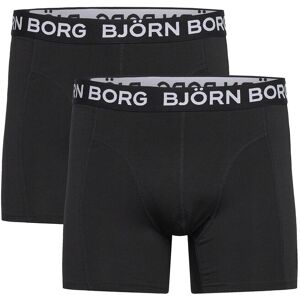 Björn Borg Cotton Stretch Boxer 2P L Black L Björn Borg Cotton Stretch Boxer 2P L Black L