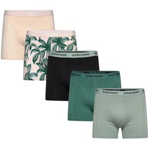 Björn Borg Cotton Stretch Boxer 5P M Green M Björn Borg Cotton Stretch Boxer 5P M Green M