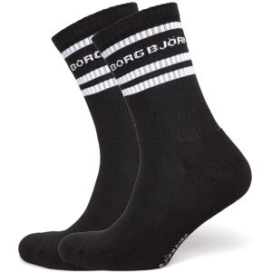 Björn Borg Classic Crew Sock 2P 36-40 Black 36-40 Björn Borg Classic Crew Sock 2P 36-40 Black 36-40