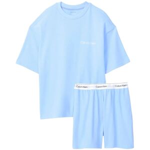 Calvin Ss Tee Short Set S Blue S Calvin Ss Tee Short Set S Blue S