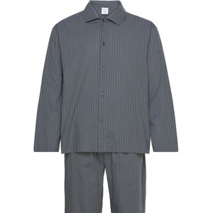 Calvin L/S Button Down Pant Set S Grey S Calvin L/S Button Down Pant Set S Grey S
