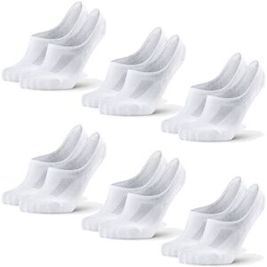 Danish Endurance Bamboo No-Show Socks 6-Pack 35-38 White 35-38 Danish Endurance Bamboo No-Show Socks 6-Pack 35-38 White 35-38