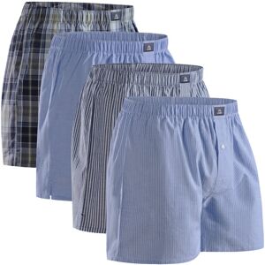 Danish Endurance Organic Woven Boxers (Men) 4-Pack L Blue L Danish Endurance Organic Woven Boxers (Men) 4-Pack L Blue L
