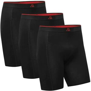 Danish Endurance Bamboo Extra Long Trunks (Men) 3-Pack L Black L Danish Endurance Bamboo Extra Long Trunks (Men) 3-Pack L Black L