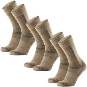 Danish Endurance Classic Hiking Crew Socks 3-Pack 35-38 Beige 35-38 Danish Endurance Classic Hiking Crew Socks 3-Pack 35-38 Beige 35-38