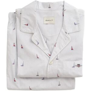 Gant Boat Print Pj Set Shirt And Pants M Blue M Gant Boat Print Pj Set Shirt And Pants M Blue M