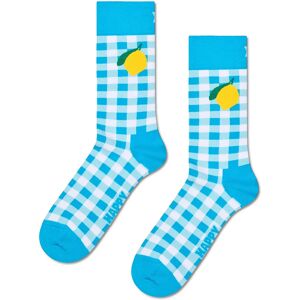 Happy Socks Gingham Lemon Sock 41-46 Blue 41-46 Happy Socks Gingham Lemon Sock 41-46 Blue 41-46
