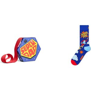 Happy Socks 1-Pack Flying Super Dad Sock Gift Set 41-46 Blue 41-46 Happy Socks 1-Pack Flying Super Dad Sock Gift Set 41-46 Blue 41-46