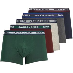 Jack & Jones Jacoliver Trunks 5 Pack Noos XL Grey XL Jack & Jones Jacoliver Trunks 5 Pack Noos XL Grey XL