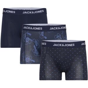 Jack & Jones Jacanthony Print Trunks 3 Pack Noos XXL Navy XXL Jack & Jones Jacanthony Print Trunks 3 Pack Noos XXL Navy XXL