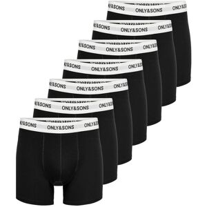 ONLY & SONS Onsfitz Solid Black Boxer 7-Pack XS Black XS ONLY & SONS Onsfitz Solid Black Boxer 7-Pack XS Black XS