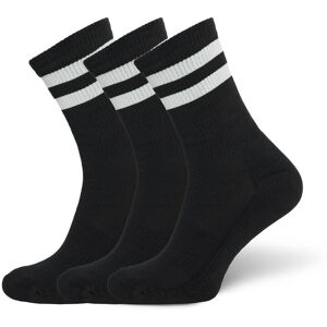 Organic Basics Core Stripe Crew Socks 3-Pack 35-38 Black 35-38 Organic Basics Core Stripe Crew Socks 3-Pack 35-38 Black 35-38