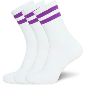 Organic Basics Core Stripe Crew Socks 3-Pack 35-38 White 35-38 Organic Basics Core Stripe Crew Socks 3-Pack 35-38 White 35-38