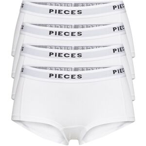 Pieces Pclogo Lady 4 Pack Solid Noos Bc M White M Pieces Pclogo Lady 4 Pack Solid Noos Bc M White M