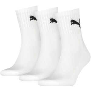 Puma Unisex Short Crew 3P 39-42 White 39-42 Puma Unisex Short Crew 3P 39-42 White 39-42
