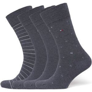 Tommy Hilfiger Th Men Sock 4P Tin Giftbox 39-42 Grey 39-42 Tommy Hilfiger Th Men Sock 4P Tin Giftbox 39-42 Grey 39-42