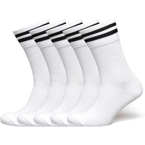 ZEBDIA 5-Pk Tennis Socks With Stripes 35-38 White 35-38 ZEBDIA 5-Pk Tennis Socks With Stripes 35-38 White 35-38