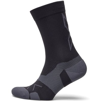 2XU Vectr Light Cushion Crew Socks XL Black XL 2XU Vectr Light Cushion Crew Socks XL Black XL