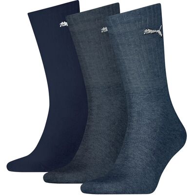 Puma Unisex Light Crew Sock 3P 43-46 Navy 43-46 Puma Unisex Light Crew Sock 3P 43-46 Navy 43-46