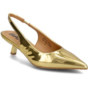 Bianco Biakristin Kitten Heel Slingback Mirror Pu 37 Gold 37 Bianco Biakristin Kitten Heel Slingback Mirror Pu 37 Gold 37