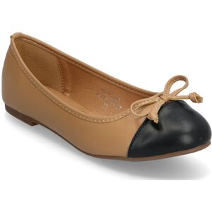 Bianco Biaceline Ballerina Toecap Faux Leather 36 Brown 36 Bianco Biaceline Ballerina Toecap Faux Leather 36 Brown 36