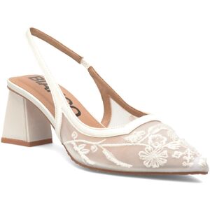 Bianco Biamaralyn Slingback Beaded Mesh 38 Cream 38 Bianco Biamaralyn Slingback Beaded Mesh 38 Cream 38
