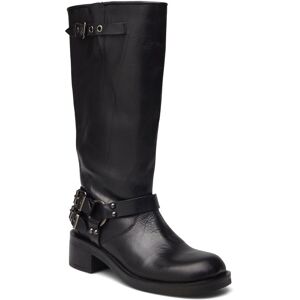 Bianco Biaharper Biker Boot Pull Up Leather 38 Black 38 Bianco Biaharper Biker Boot Pull Up Leather 38 Black 38