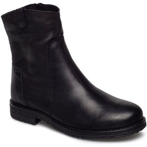 Bianco Biaatalia Winter Leather Boot 36 Black 36 Bianco Biaatalia Winter Leather Boot 36 Black 36