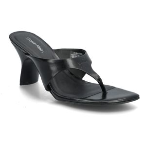 Calvin Sculpt Kitt Heel Sndl Thong Lth 36 Black 36 Calvin Sculpt Kitt Heel Sndl Thong Lth 36 Black 36