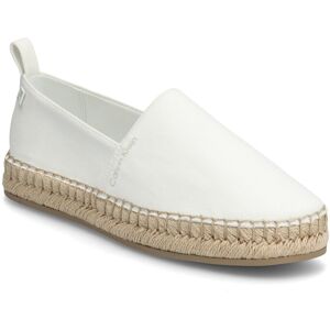 Calvin Oblique Espadrille Canvas 36 White 36 Calvin Oblique Espadrille Canvas 36 White 36