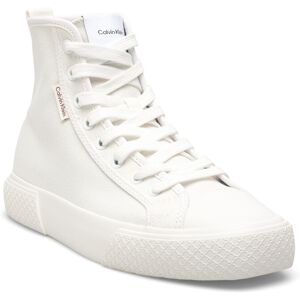 Calvin Vulc High Top Laceup Canvas 37 White 37 Calvin Vulc High Top Laceup Canvas 37 White 37